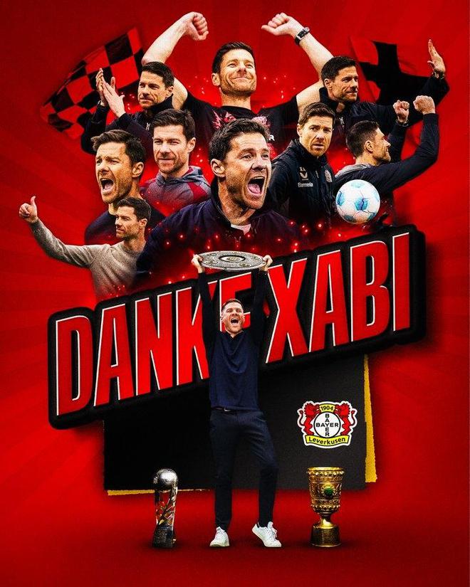 勒沃庫森告別阿隆索，謝其貢獻，歷史冠軍教練