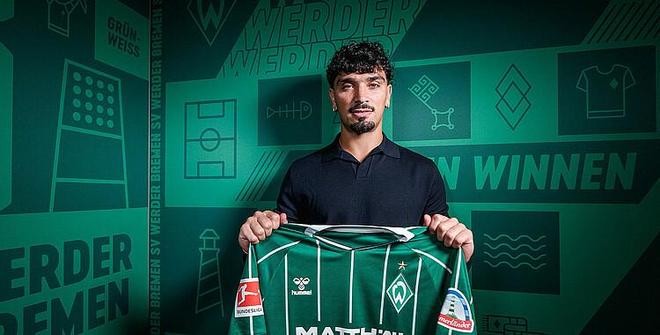 官方：不萊梅租借普埃爾塔斯至庫迪西亞中場